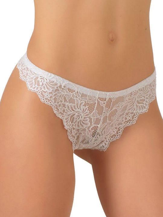 Women's Brazil with Lace White