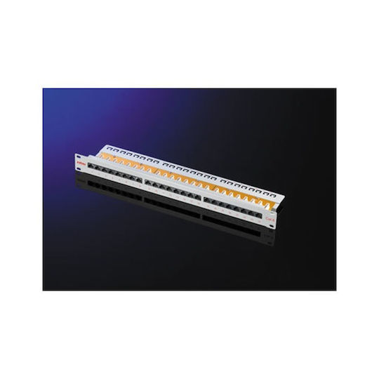 Patch Panel Roline 26.11.0355 19 Inch Rack 24 Sockets Cat 6 Class E Eia Tia 568 Gray