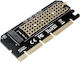 Controler Pcie 3.0 X16 la 1x M.2 M-key