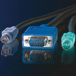 Kvm Cable Roline 11.99.5456 1x Hd15 M M 2x Ps/2 M M 3c+4 3.0 M