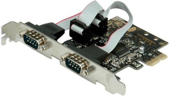 Roline 15.99.2118 Value Pci Express Adapter 2x Serial Rs232 Ports