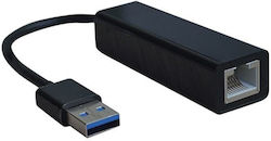 Roline S1430-10 Network Adapter From Usb A M To Rj45 F Black Roline S1430-10 Network Adapter From Usb A M To Rj45 F Black