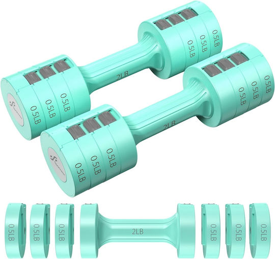 Sportneer Hantelset 2x 1kg Einstellbar im Fall