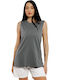 Essentials Women's Athletic Blouse Sleeveless Gray
