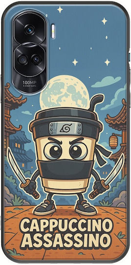 Brainrot Cappuccino Assasino Honor 90 Lite 5g Черен TPU Черен Силикон