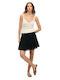 D2 Ovin Ibiza Lace Mix Mini Skirt Mini Skirt Black