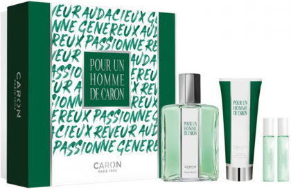 Caron Pour Un Homme De Caron Ανδρικό Σετ με Eau de Toilette 4τμχ