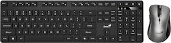 Genius KM-8216S Ασύρματο - Σετ με Ποντίκι Αγγλικό UK Genius KM-8216S Ασύρματο - Σετ με Ποντίκι Αγγλικό UK