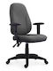 RFG Bristol Office Chair with Recline and Adjustable Arms Grey