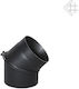 45° Corner Black Steel Chimney Pipe Φ130