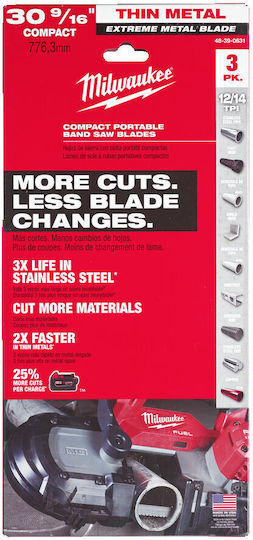 Комплект трионни ножове Milwaukee 48390631 Bi-metal 4-8mm, 3 бр. Mw