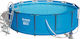 Bestway Piscină Rotundă PVC 9150lt Cu Cadru Metalic Albastră