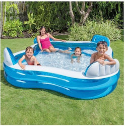 Piscină Rotundă Gonflabilă Albastră