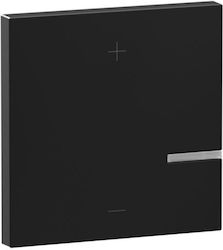 Schwarze Dimmer-Tastenplatte Seano 765341 Legra...