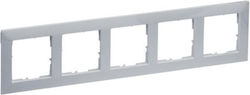 Rahmen 5-fach Aluminium Seano 765275 Legrand 76...
