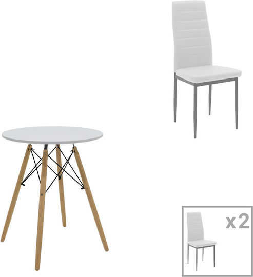 Dining Room Julita-parker 3pcs 60x60cm