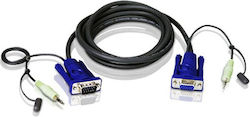 Kvm Cable Aten 2l-2402a Vga Female + Rca To Vga Male + Rca 1.8 M