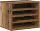 Organiser Γραφείου Παλιό Ξύλο 36x26x29.5 Εκ Ξύλο