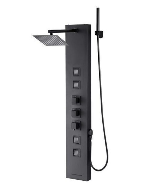 Hydro-Massage-Säule 124cm Schwarz Hydro-Massage-Säule 124cm Schwarz