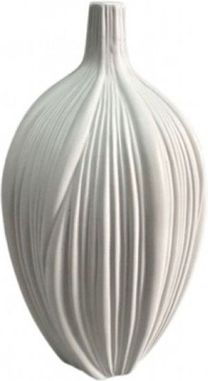 Karvounis Decorative Vase White 15x15x31cm