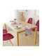 Ράνερ Αλέκιαστο Roses 465 Grey-pink 40x180εκ.