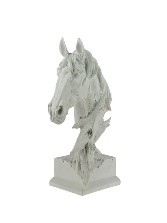 Polyester-Büste Pferd Weiß 25,5x14,2x40cm