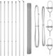 vidaXL Galvanized Wire Fencing Set Silver 1.5x10m