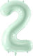 Baloane Cifre Verde Mentă 86 Cm – 34″ 2