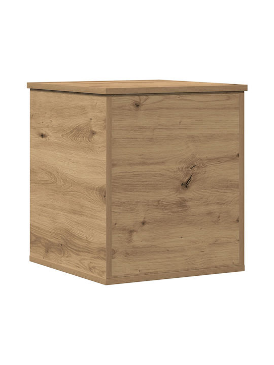 vidaXL Wooden Storage Box with Lid Brown 40x42x46cm 1pcs