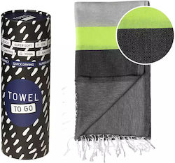 Towel To Go Beach Towel Black