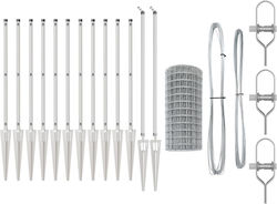 vidaXL Plasă de sârmă Galvanizat Gri 0.8x25m