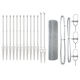 vidaXL Garden Fence Wire Steel 50 cm Silver