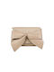 Leder Damentasche Schultertasche Taupe