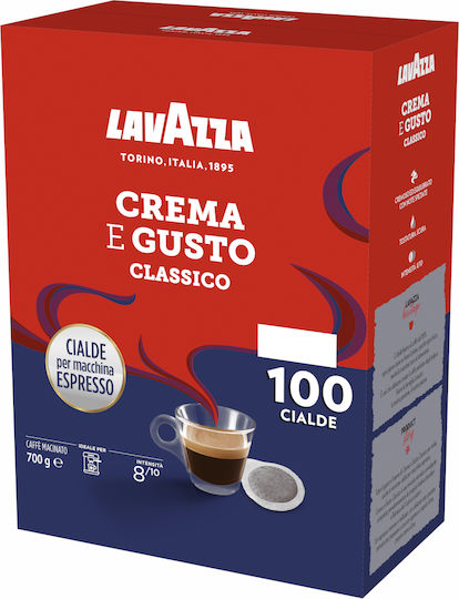 Lavazza Κάψουλες Espresso Crema E Συμβατές με Μηχανή E.S.E. Pod 100caps