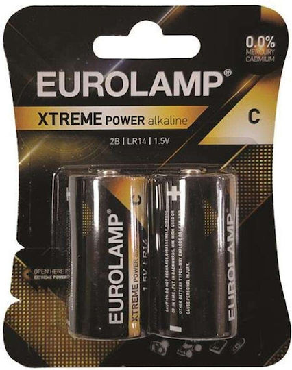 Eurolamp Extreme Αλκαλικές Μπαταρίες C 1.5V 2τμχ