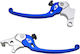 Racing Boy Set of Motorcycle Brake/Clutch Levers Adjustable for Sym VF 185 Blue 11860666