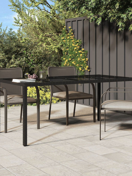 Tisch Stabil Black 190x90x75cm