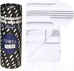 Towel To Go Πετσέτα Θαλάσσης Λευκή Towel To Go Πετσέτα Θαλάσσης Λευκή