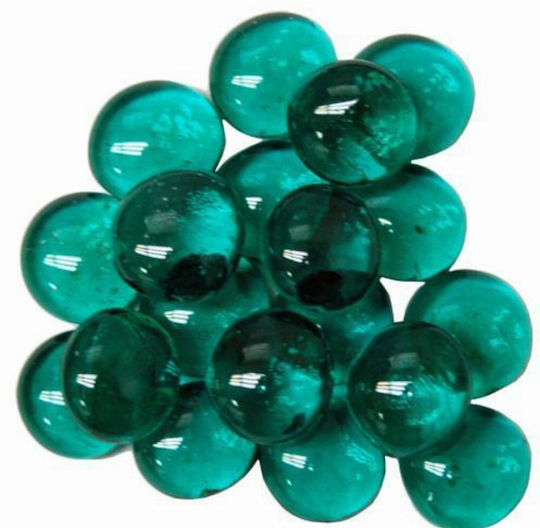 Chessex Kristall-Teal-Glassteine in 4"-Röhre 40
