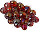 Chessex Iridized Crystal Red In 4" Tube 40