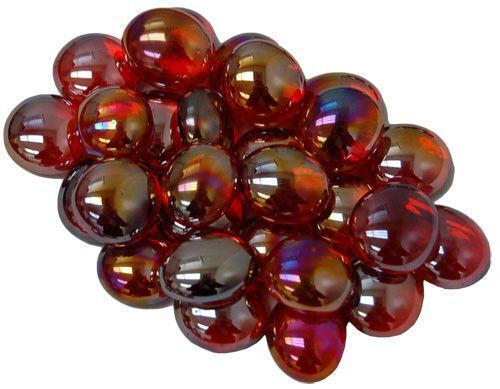 Chessex Iridized Crystal Red In 4" Tube 40