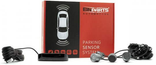 Einparts Car Parking System with Screen and 4 Sensors 22mm in Gray Color