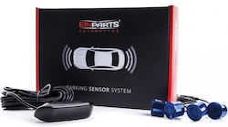 Einparts Car Parking System with Screen and 4 Sensors 22mm in Blue Color