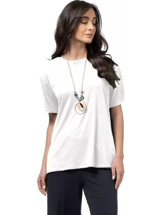 Bodymove Damen Bluse Weiß