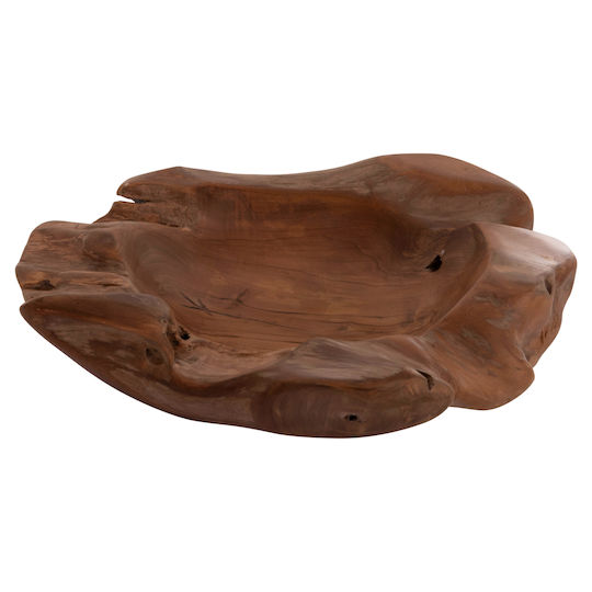 HomeMarkt Noki Bol Decorativ Lemn Galben 50x46x10cm 1buc