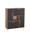 Medy Wooden Shoe Organizer Beige 85x30x108.5cm