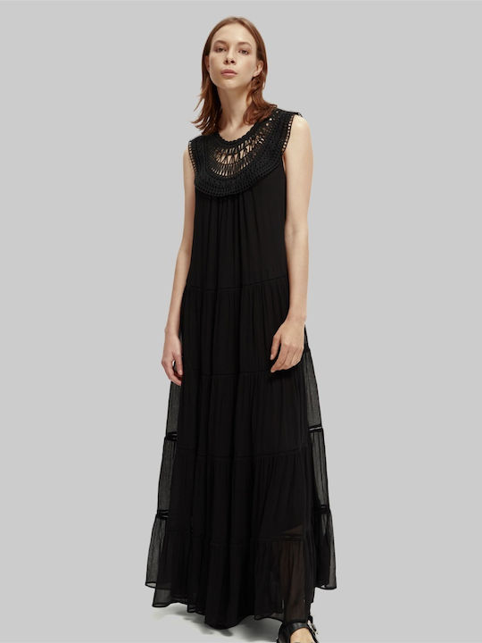 Maxi Dress Turtleneck Black