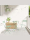 Outdoor-Stuhl Metallisch Fantastic Mint 2Stück 42x42εκ.