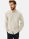 Long-sleeved Linen Shirt Beige