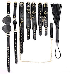 Chicret BDSM Комплект в Черен Цвят 9бр Chicret BDSM Комплект в Черен Цвят 9бр